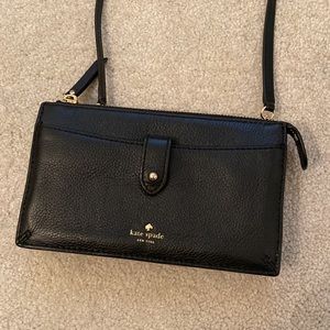 Kate Spade Black Leather Wallet Purse